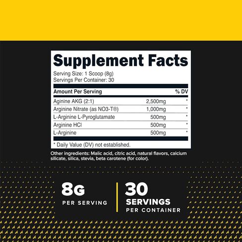 Primaforce L-Arginine Complex Powder (30 Servings Per Bottle | Mixed Berry) Powerful Protein Building Supplement for Maximum Gains in Kuwait