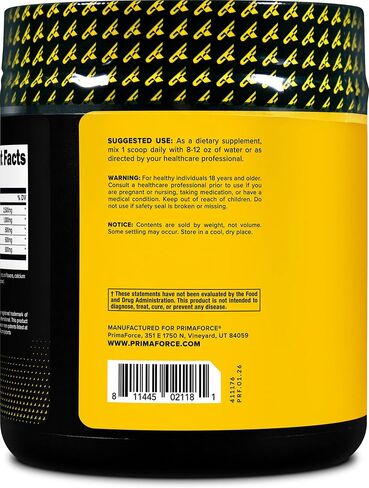 Primaforce L-Arginine Complex Powder (30 Servings Per Bottle | Mixed Berry) Powerful Protein Building Supplement for Maximum Gains in Kuwait