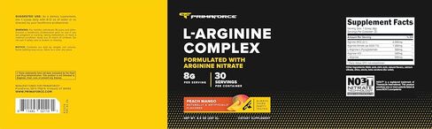 Primaforce L-Arginine Complex Powder (30 Servings Per Bottle | Mixed Berry) Powerful Protein Building Supplement for Maximum Gains in Kuwait
