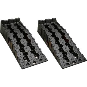 Low Profile Car Ramps for Low Cars, Upgrade with Anti-Slip Pads, Portable Ramp for Car Lift Vehicle Tire Maintenance for Garage,Car Ramps for Oil Changes [2pack ramps & 2pcs Pads] in Kuwait