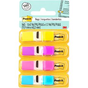 أعلام Post-it، 35/موزع، 4 موزع/عبوة، .47 بوصة عريضة، ألوان زاهية متنوعة (683-4AB) in Kuwait