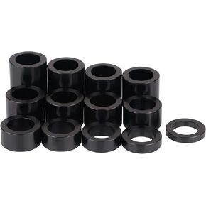 Chrome 13PCS Wheel Axle Spacer Kit I.D. 3/4" (0.75) - O.D. 1-1/8" (1.125) CNC Aluminum Compatible with Harley Bobbers Choppers Dyna Softail Touring Electra Glide Sportster 883 1200 in Kuwait