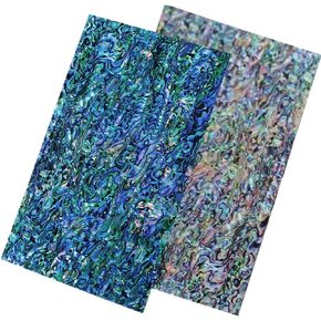 GORGECRAFT 5.5"X9.5" 2Pcs Abalone Shell Sticker Abalone Veneer Sheet Blue Purple Imitation Shells Stickers for Inlay Projects Craft Handmade Decoration with Backside Tape in Kuwait