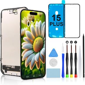 Brinonac for iPhone 6s Screen Replacement Black Touch Display LCD Digitizer Full Assembly with Complete Repair Tools and Screen Protector in Kuwait