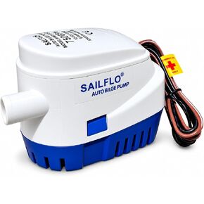SAILFLO Automatic Submersible Boat Bilge Water Pump 12v 750gph Auto with Float Switch 3/4 inch Hose Outlet (Blue - Automatic) in Kuwait
