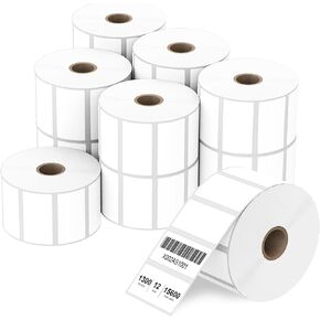 Compatible 3" x 2" Direct Thermal Labels Replacement for Barcodes Postage Address Shipping Compatible with Rollo & Zebra Desktop Printers Adhesive & Perforated (12 Rolls, 700 Labels/Roll) in Kuwait