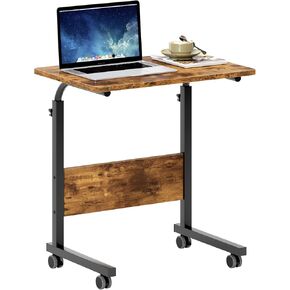 sogesfurniture Mobile Side Table 31.5 Inches Tablet Wheels Mobile Laptop Computer Desk Adjustable Movable Laptop Computer Stand for Bed Sofa,Black BHUS-05-1-80BK in Kuwait