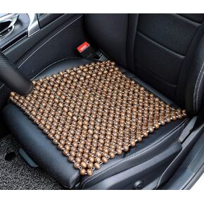 Natural Wood Beaded Seat Cover Pad Mat Comfy Cool Summer Massage Seat Cushion (Square Large) for Truck,RV,Pickup,Big Office Chair only in Kuwait