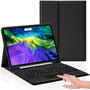 حافظة لوحة مفاتيح Samsung Tab S8+/S8 Plus/S7 FE / S7 Plus - لوحة مفاتيح قابلة للفصل مع غطاء حامل قلم S لجهاز Galaxy Tab S8 Plus 2022/ S7 FE 2021/ S7+ 2020 مقاس 12.4 بوصة، أرجواني in Kuwait