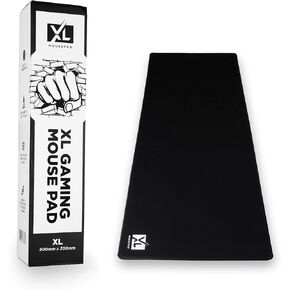 3XL Huge Mouse Pads Oversized (48''x24'') - Extra Large Gaming XXXL Mousepad for Full Desk - Super Thick Nonslip Rubber Base and Waterproof Desktop Keyboard Extended Mouse Mat (Black, XXX-Large) in Kuwait