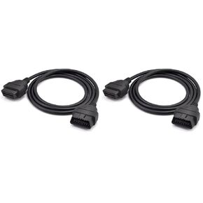 IKKEGOL 5ft 150 سنتيمتر 1.5 متر obd-ii obd2 16 دبوس السيارات سيارة ذكر إلى أنثى تمديد كابل التشخيص موسع سلك محول in Kuwait