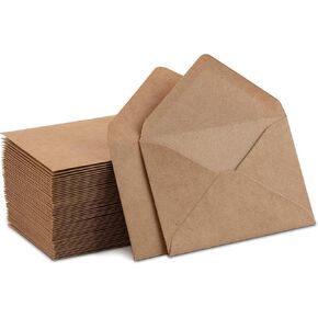 Kraft Mini Envelopes Brown Kraft Envelopes for Gift Cards and Business Cards (4"x2.75" 100 Pack)… in Kuwait