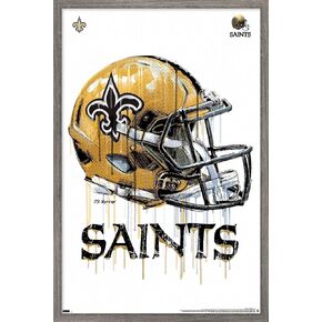 Trends International NFL New Orleans Saints - Drip Helmet 20 Wall Poster, 22.375" x 34", Premium Unframed Version in Kuwait