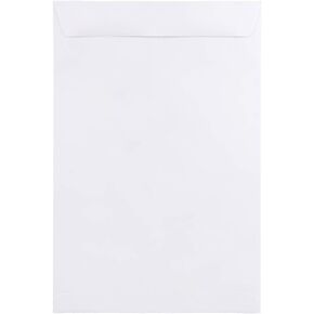JAM PAPER 11 1/2 x 14 1/2 مظاريف تجارية مفتوحة النهاية - أبيض - 50/عبوة in Kuwait
