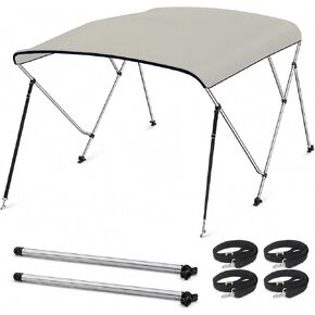 Seamander 10 Colors Available,3Bow 4 Bow Bimini Top for Boat, 13 Different Size Includes 4 Straps 2 Rear Support Poles,Hardwares and Storage Boot Cover,1" Aluminum Frame in Kuwait