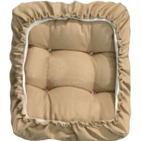 Padded Rectangle Bar Stool Cover Cushion with Elastic Fabric Satori Stool Seat Cushion for Metal Wooden Bench 12"x16" Coffee in Kuwait