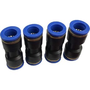 Fuel Line Connector Hose Reducer Union Quick Connect for 3/8 OD to 5/16 OD Nylon Tubing Straight, Fit for 5/16 OD to 3/8 inch OD Nylon Tube or Gas Line Pack of 4 in Kuwait