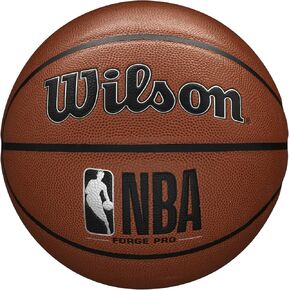 WILSON NBA Forge Series Indoor/Outdoor Basketball - Forge Pro, Black, Size 5-27.5" in Kuwait