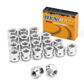 dynofit 12-1.5 صواميل عروة ما بعد البيع، 20 قطعة M12x1.5 21 مم ارتفاع مخروطي مفتوح النهاية للتركيز الهروب، سيفيك، جراند كارافان، سوناتا، كورولا سيينا، كولورادو S10، بارك أفينيو، زفير والمزيد من العجلات in Kuwait