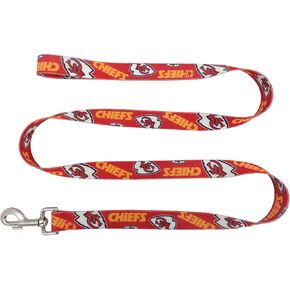 Littlearth Unisex-Adult NFL Kansas City Chiefs Pet Leash, Team Color, 0.75" x 60" in Kuwait