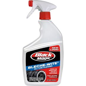 Black Magic 120066-4PK Bleche-Wite Tire Cleaner, 32 oz. (Pack of 4) - Fast-Acing Formula Dissolves Brake Dust, Grime and Road Film Off Tires in Kuwait