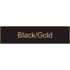 Name Plate Engraving Blanks - 2" x 8" (5-Pack), Black/Gold in Kuwait