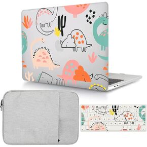 Bandless Case Compatible with MacBook Air 13 inch 2020 2019 2018 Release A2337 M1 A2179 A1932 with Retina Display + Touch ID, Plastic Hard Shell Case & Sleeve Bag & Keyboard Cover - Purple Marble in Kuwait