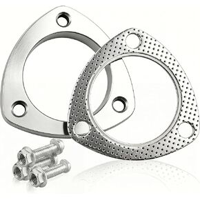 3 "3 بولت العادم شفة العادم طوقا العادم شفة اتصال عدة الفولاذ بروس SS304 76 مللي متر-1 قطعة شفة و 1 قطعة طوقا in Kuwait