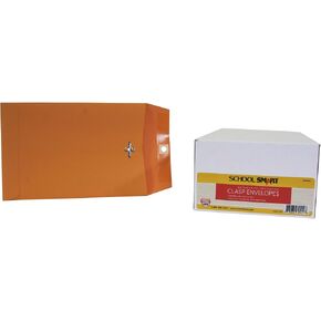 School Smart - 85038 Kraft Envelope with Clasp, 6 x 9 Inches, Pack of 100 in Kuwait