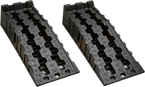 Low Profile Car Ramps for Low Cars, Upgrade with Anti-Slip Pads, Portable Ramp for Car Lift Vehicle Tire Maintenance for Garage,Car Ramps for Oil Changes [2pack ramps & 2pcs Pads] in Kuwait