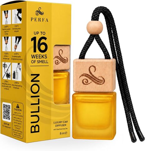 معطر هواء السيارة ون مليون للرجال | معطر جو برائحة السيارة مع مشبك تنفيس | معطر هواء قوي للسيارة مع تقنية إزالة الرائحة | معطر هواء السيارة طويل الأمد من بيرفا in Kuwait