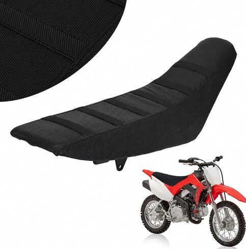 غطاء مقعد الدراجة الترابية سطح الجسيمات العالمي لـ CRF XR RM KX KLX TTR PW SSR Apollo TAO TAO Thumpstar 50cc - 250cc Dirt Pit Bike أسود in Kuwait