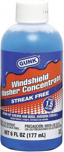 مذيب غسالة الزجاج الأمامي المركز Gunk M506 مع الأمونيا - 6 فلوريدا فلوريدا. أوقية، الأزرق in Kuwait