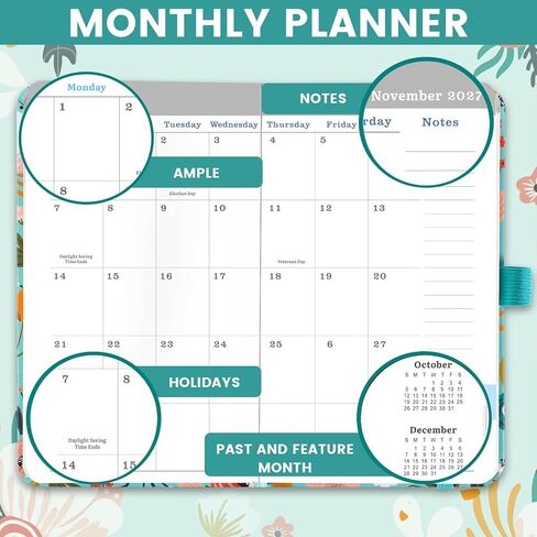 2024-2025 Pocket Planner/Calendar - Weekly & Monthly Pocket Planner 2024-2025, JUL 2024 - JUN 2025, 6.3" x 3.8", with Pen Holder, Inner Pocket in Kuwait