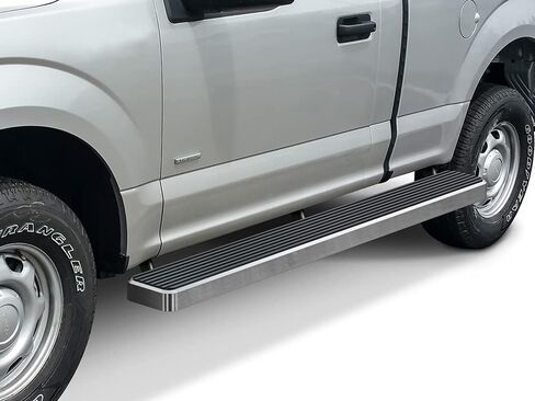 APS Running Boards 6-inch Black Compatible with Ford F150 2015-2024 Regular Cab & F-250 F-350 Super Duty 2017-2024 Stainless Steel (Nerf Bars Side Steps Side Bars) in Kuwait