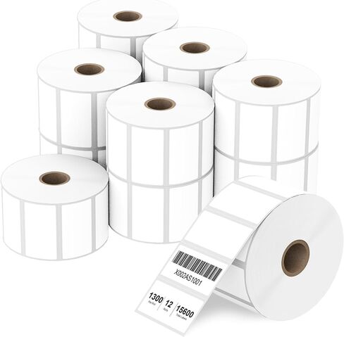 Compatible 3" x 2" Direct Thermal Labels Replacement for Barcodes Postage Address Shipping Compatible with Rollo & Zebra Desktop Printers Adhesive & Perforated (12 Rolls, 700 Labels/Roll) in Kuwait
