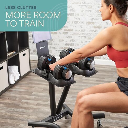 Lifepro Adjustable Dumbbell Stand for PowerFlow Pro & PowerFlow Max Adjustable Dumbbell Set - Adjustable Dumbbell Rack Stand for Convenience & Safety When Training - Durable Adjustable Weights Stand in Kuwait