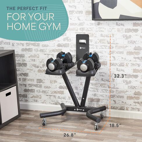 Lifepro Adjustable Dumbbell Stand for PowerFlow Pro & PowerFlow Max Adjustable Dumbbell Set - Adjustable Dumbbell Rack Stand for Convenience & Safety When Training - Durable Adjustable Weights Stand in Kuwait