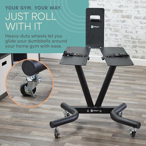 Lifepro Adjustable Dumbbell Stand for PowerFlow Pro & PowerFlow Max Adjustable Dumbbell Set - Adjustable Dumbbell Rack Stand for Convenience & Safety When Training - Durable Adjustable Weights Stand in Kuwait