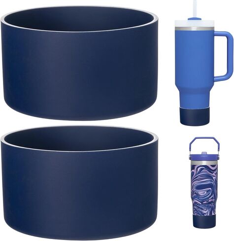 حذاء LONPARRY من السيليكون مكون من قطعتين لستانلي 40 30 أونصة Quencher Adventure Tumbler، حذاء سفلي لـ Stanley IceFlow Flip 30 20 أونصة، أحذية غطاء واقي كأس ستانلي لستانلي 40 30 أونصة بمقبض in Kuwait