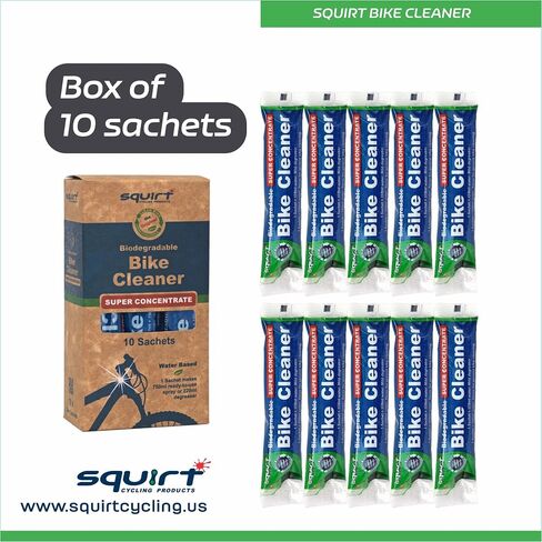 Squirt Bicycle Cleaner Spray (25 Oz) – Ready-to-Use Mild Bike Cleaner for All Bike Types & Parts – Gentle Foam Spray Bottle w/Trigger Nozzle – Planet-Friendly Bike Tools & Maintenance Aid in Kuwait