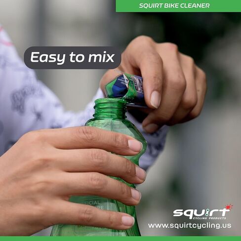 Squirt Bicycle Cleaner Spray (25 Oz) – Ready-to-Use Mild Bike Cleaner for All Bike Types & Parts – Gentle Foam Spray Bottle w/Trigger Nozzle – Planet-Friendly Bike Tools & Maintenance Aid in Kuwait