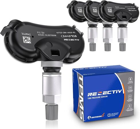 TPMS Sensor,315Mhz Tire Pressure Monitoring System Sensor for Honda CRZ Insight Odyssey Element Civic Acura CSX Replace#42753-SNA-A830-M1 42753-TR3-A81 (4-Pack in Kuwait