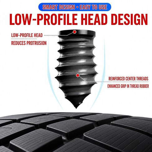 NORSHIRE Tire Repair Nail,Self-Tapping Screw,Tire Repair Kits,Tire Screw Plug,Tire Repair Rubber Nail,Tire Fix,Suitable for car, Motorcycle, ATV, Jeep, Truck, Tractor tire Puncture Repair in Kuwait