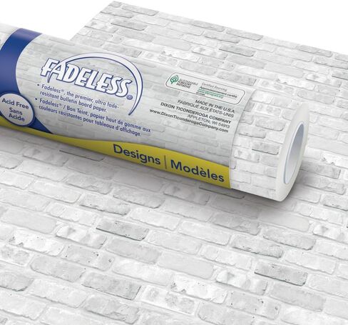Fadeless Bulletin Board Paper, Fade-Resistant Paper for Classroom Decor, 48" x 50’, Lite Blue, 1 Roll in Kuwait
