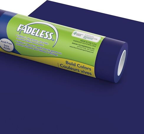 Fadeless Bulletin Board Paper, Fade-Resistant Paper for Classroom Decor, 48" x 50’, Lite Blue, 1 Roll in Kuwait