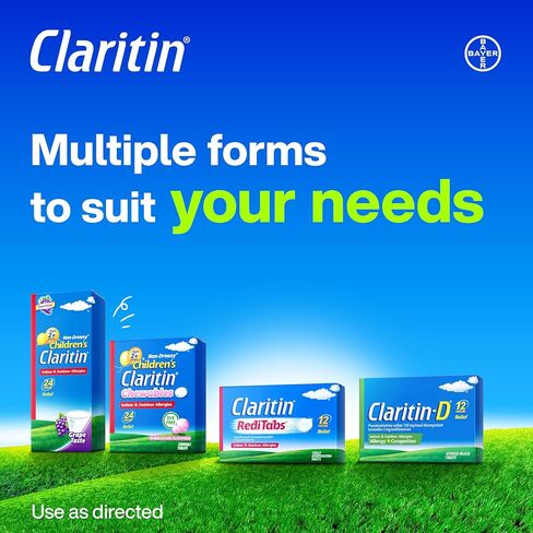 Claritin Non-Drowsy RediTabs Indoor & Outdoor Allergies 12 Hour Relief Tablets - 30 CT, 5mg. in Kuwait