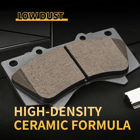 Front Brake Pads for Lexus LX570 and Toyota Land Cruiser/Sequoia/Tundra,Automotive Replacement Disc Brake Pads Set for Car or Truck,Reliable Stopping Power,Low-Dust,Easy to Replace(HZ1303) in Kuwait