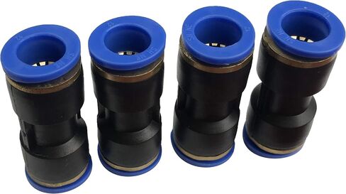 Fuel Line Connector Hose Reducer Union Quick Connect for 3/8 OD to 5/16 OD Nylon Tubing Straight, Fit for 5/16 OD to 3/8 inch OD Nylon Tube or Gas Line Pack of 4 in Kuwait