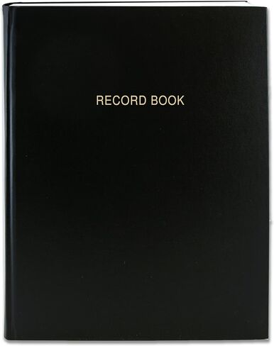 BookFactory Record Book Professional Record and Account Notebook College Ruled Notebook - 96 Ruled Pages (8" x 10") Section Sewn Hardbound (RA-096-SRS-A-LKMST15) in Kuwait